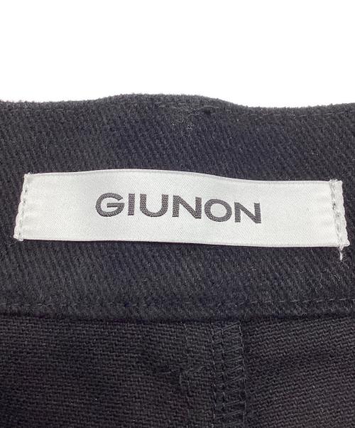 GIUNON（ジウノン）GIUNON (ジウノン) drawstring cargo pants ブラックの古着・服飾アイテム