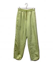 CLANE（クラネ）の古着「MODE JERSEY PANTS」｜黄緑