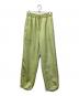 CLANE（クラネ）の古着「MODE JERSEY PANTS」｜黄緑