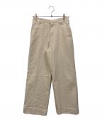 JANE SMITH×Plageジェーンスミス×プラージュ）の古着「ウールポリトラウザー」｜アイボリー