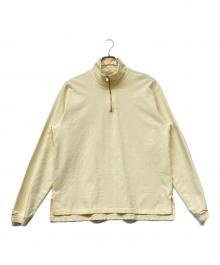 Blue（ブルー）の古着「ハーフジップカットソー」｜イエロー