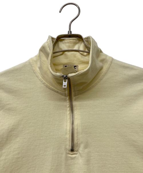 Blue（ブルー）Blue (ブルー) ハーフジップカットソー イエロー サイズ:SIZELの古着・服飾アイテム