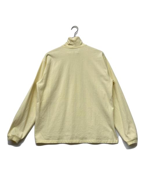 Blue（ブルー）Blue (ブルー) ハーフジップカットソー イエロー サイズ:SIZELの古着・服飾アイテム