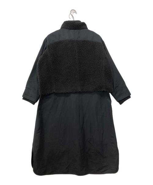 SUM1 STYLE（スミスタイル）SUM1 STYLE (スミスタイル) ボアベスト付き馬刺しゅうコート ブラック サイズ:FREEの古着・服飾アイテム