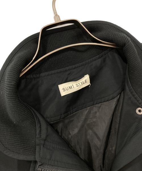 SUM1 STYLE（スミスタイル）SUM1 STYLE (スミスタイル) ボアベスト付き馬刺しゅうコート ブラック サイズ:FREEの古着・服飾アイテム