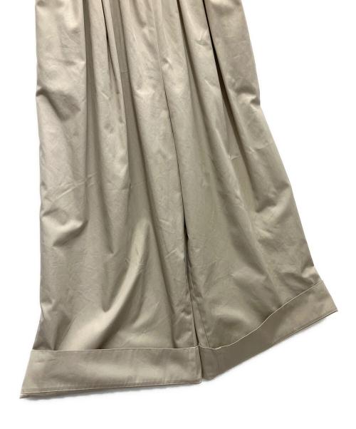 DRAWER（ドゥロワー）Drawer (ドゥロワー) コットンノースリーブオールインワン ベージュ サイズ:SIZE34の古着・服飾アイテム