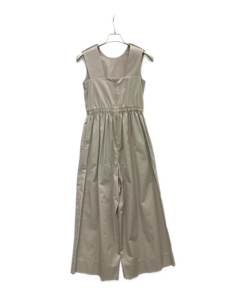 DRAWER（ドゥロワー）Drawer (ドゥロワー) コットンノースリーブオールインワン ベージュ サイズ:SIZE34の古着・服飾アイテム