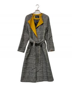 中古・古着通販】CADUNE (カデュネ) リバーコート ライトグレー サイズ