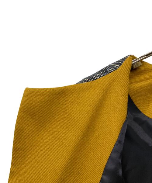 Diagram（ダイアグラム）Diagram (ダイアグラム) ショールカラーチェックガウン グレー サイズ:36の古着・服飾アイテム