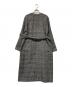 Diagram (ダイアグラム) ショールカラーチェックガウン グレー サイズ:36：6000円