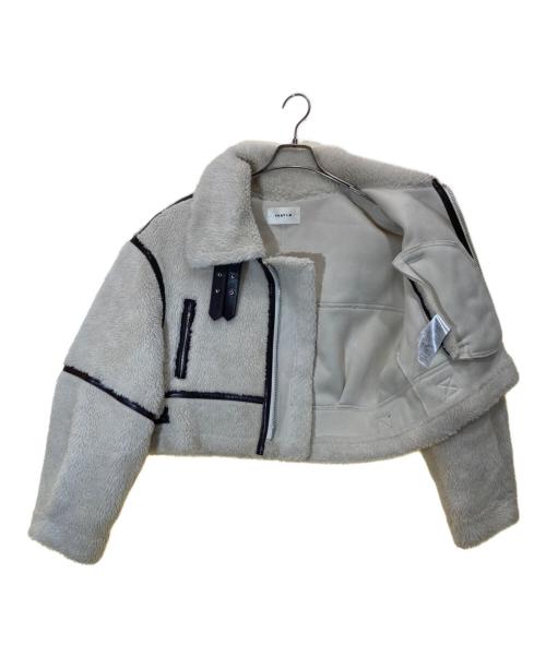 FRAY ID（フレイ アイディー）FRAY ID (フレイ アイディー) ビックカラーボンバージャケット アイボリー サイズ:Freeの古着・服飾アイテム