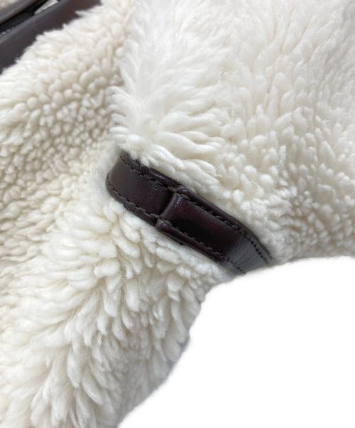 FRAY ID（フレイ アイディー）FRAY ID (フレイ アイディー) ビックカラーボンバージャケット アイボリー サイズ:Freeの古着・服飾アイテム