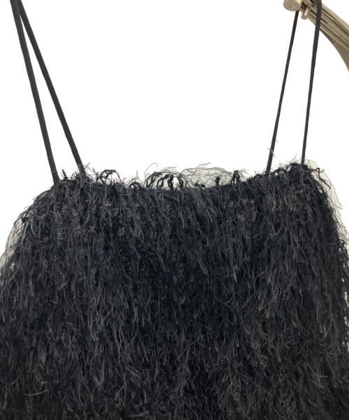 COCODEAL（ココディール）COCODEAL (ココディール) フラッフィーペプラムキャミソール ブラック サイズ:SIZE 2 未使用品の古着・服飾アイテム