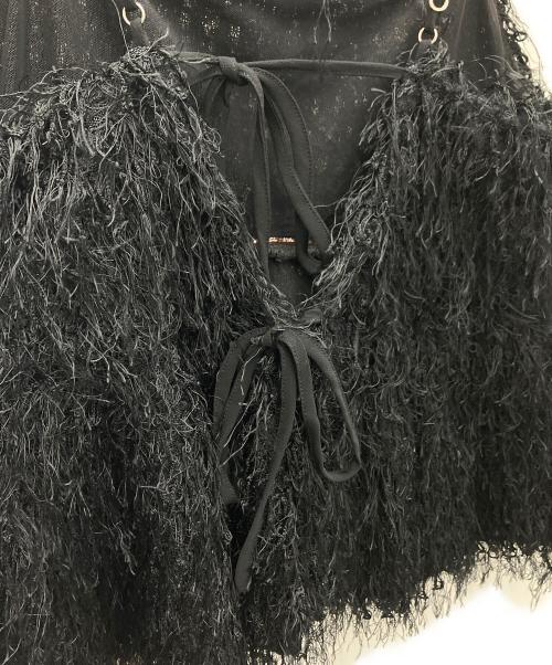 COCODEAL（ココディール）COCODEAL (ココディール) フラッフィーペプラムキャミソール ブラック サイズ:SIZE 2 未使用品の古着・服飾アイテム