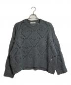 COCODEALココディール）の古着「　ハート柄編みニット　」｜グレー