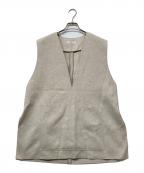 Plageプラージュ）の古着「22AW WO オーバーベスト」｜アイボリー
