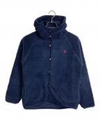 Gymphlexジムフレックス）の古着「ボアフードジャケット　ボアジャケット　アウター」｜ネイビー