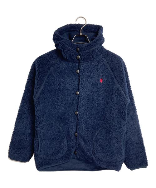 Gymphlex（ジムフレックス）Gymphlex (ジムフレックス) ボアフードジャケット　ボアジャケット　アウター ネイビー サイズ:16の古着・服飾アイテム