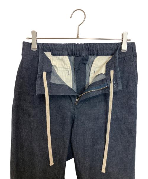45R（フォーティファイブ・アール）45R (フォーティファイブ・アール) 麦比古ストレッチデニムのサブリナスラックス インディゴ サイズ:3の古着・服飾アイテム