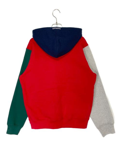 SUPREME（シュプリーム）SUPREME (シュプリーム) S Logo Colorblocked Hooded Sweatshirt レッド サイズ:Mの古着・服飾アイテム