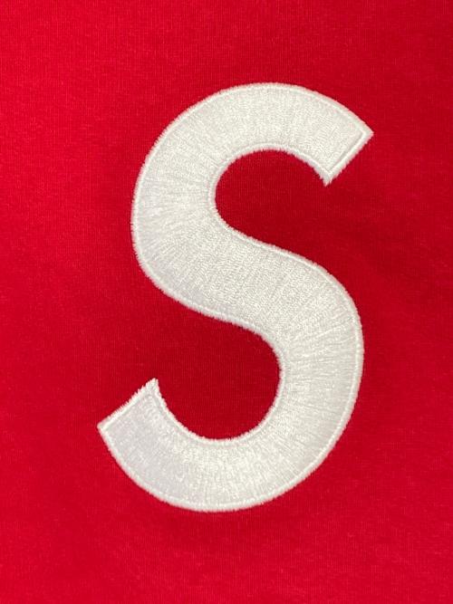 SUPREME（シュプリーム）SUPREME (シュプリーム) S Logo Colorblocked Hooded Sweatshirt レッド サイズ:Mの古着・服飾アイテム