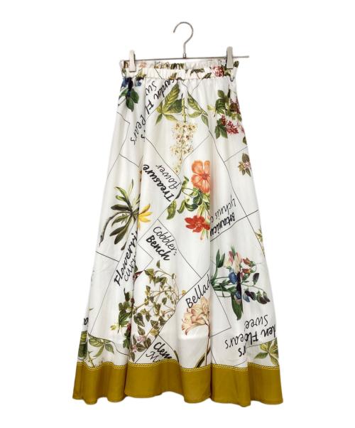 Diagram（ダイアグラム）Diagram (ダイアグラム) ランダムボタニカルスカート ホワイト サイズ:SIZE 36の古着・服飾アイテム