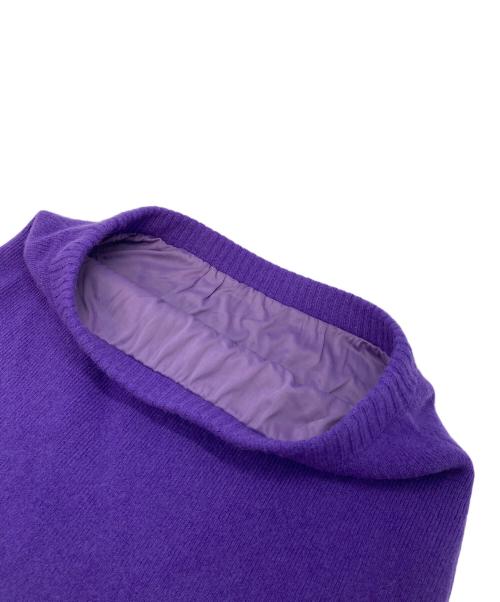 Diagram（ダイアグラム）Diagram (ダイアグラム) クーマラムニットスカート　フロントスリット パープル サイズ:36の古着・服飾アイテム