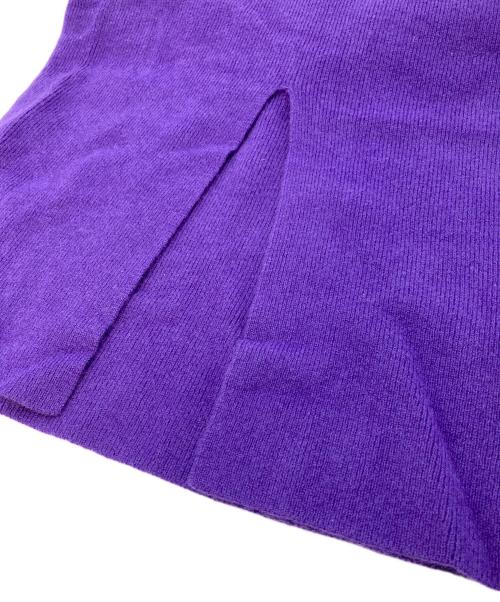Diagram（ダイアグラム）Diagram (ダイアグラム) クーマラムニットスカート　フロントスリット パープル サイズ:36の古着・服飾アイテム