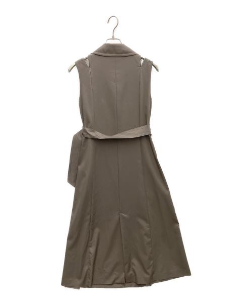 Diagram（ダイアグラム）Diagram (ダイアグラム) カットアウトトレンチノースリーブワンピース グレー サイズ:SIZE36の古着・服飾アイテム