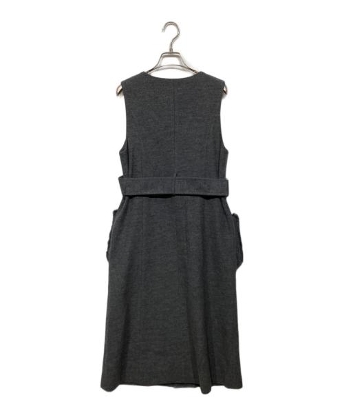 Diagram GRACE CONTINENTAL（ダイアグラム グレースコンチネンタル）Diagram GRACE CONTINENTAL (ダイアグラム グレースコンチネンタル) 2WAYロングベスト　37357128 グレー サイズ:36の古着・服飾アイテム