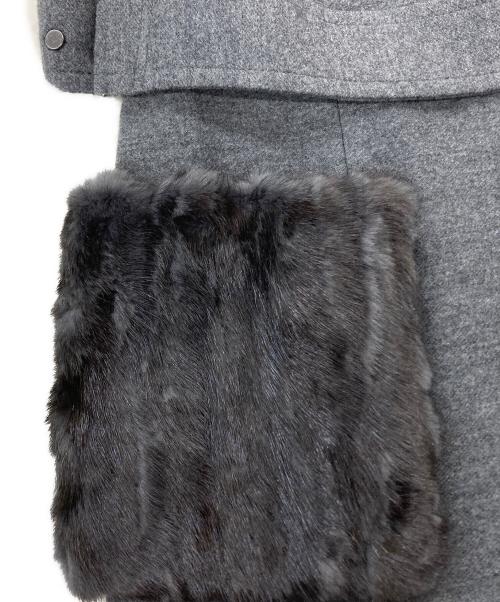 Diagram GRACE CONTINENTAL（ダイアグラム グレースコンチネンタル）Diagram GRACE CONTINENTAL (ダイアグラム グレースコンチネンタル) 2WAYロングベスト　37357128 グレー サイズ:36の古着・服飾アイテム