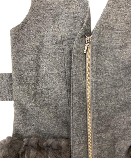 Diagram GRACE CONTINENTAL（ダイアグラム グレースコンチネンタル）Diagram GRACE CONTINENTAL (ダイアグラム グレースコンチネンタル) 2WAYロングベスト　37357128 グレー サイズ:36の古着・服飾アイテム