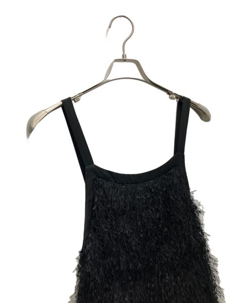 GRACE CLASS（グレースクラス）GRACE CLASS (グレースクラス) フェザーコンビキャミドレス ブラック サイズ:SIZE36の古着・服飾アイテム