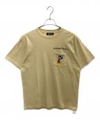 WIND AND SEA×DISNEYウィンダンシー×ディズニー）の古着「HANGING MICKEY TEE」｜ベージュ