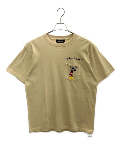 WIND AND SEA（ウィンダンシー）WIND AND SEA (ウィンダンシー) DISNEY (ディズニー) HANGING MICKEY TEE ベージュ サイズ:Mの古着・服飾アイテム