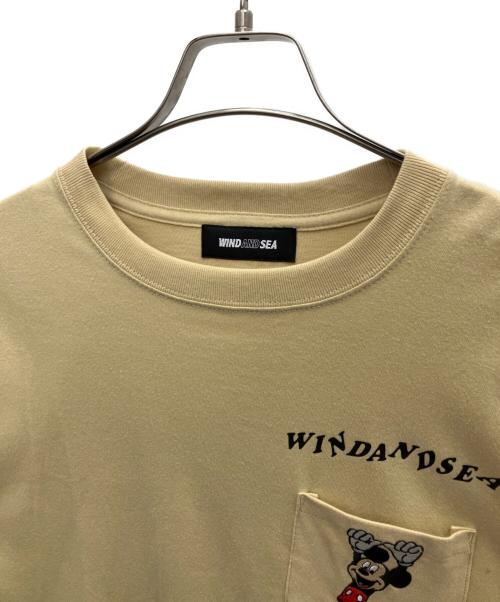 WIND AND SEA（ウィンダンシー）WIND AND SEA (ウィンダンシー) DISNEY (ディズニー) HANGING MICKEY TEE ベージュ サイズ:Mの古着・服飾アイテム