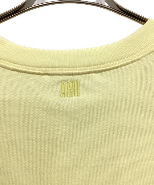 AMI Alexandre Mattiussi（アミアレクサンドルマテュッシ）AMI Alexandre Mattiussi (アミアレクサンドルマテュッシ) ハート刺繍Tシャツ/E22UTS002.726 イエロー サイズ:XLの古着・服飾アイテム