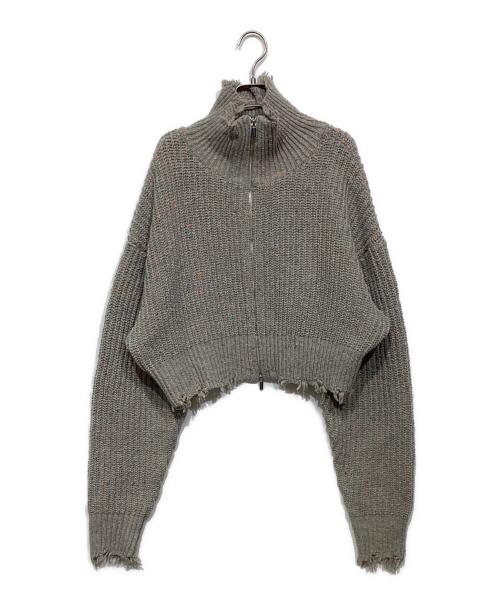 MAISON SPECIAL（メゾンスペシャル）MAISON SPECIAL (メゾンスペシャル) 2way Front Zip Knit Wear 21232365711 グレー サイズ:Freeの古着・服飾アイテム