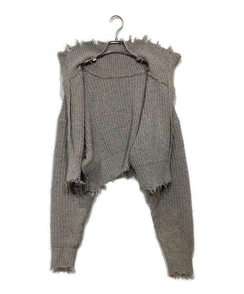 MAISON SPECIAL（メゾンスペシャル）MAISON SPECIAL (メゾンスペシャル) 2way Front Zip Knit Wear 21232365711 グレー サイズ:Freeの古着・服飾アイテム