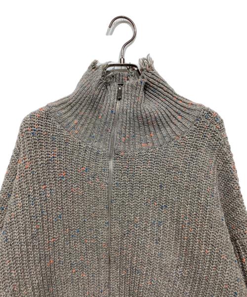 MAISON SPECIAL（メゾンスペシャル）MAISON SPECIAL (メゾンスペシャル) 2way Front Zip Knit Wear 21232365711 グレー サイズ:Freeの古着・服飾アイテム