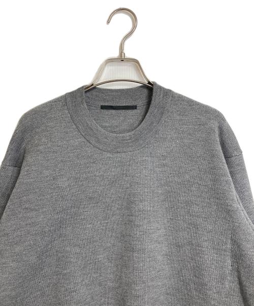 AP STUDIO（エーピーストゥディオ）AP STUDIO (エーピーストゥディオ) ベーシッククルーネックニット グレー サイズ:FREEの古着・服飾アイテム