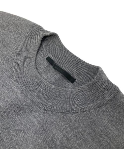 AP STUDIO（エーピーストゥディオ）AP STUDIO (エーピーストゥディオ) ベーシッククルーネックニット グレー サイズ:FREEの古着・服飾アイテム