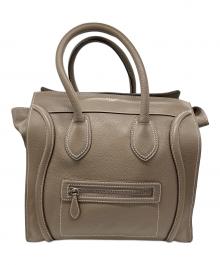CELINE（セリーヌ）の古着「ラゲージミニショッパー」｜ベージュ