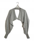 LE PHILル フィル）の古着「ウールシルクカシミヤスリーブニット」｜グレー