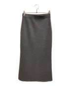 CINOHチノ）の古着「KNIT MAXI SKIRT」｜グレー