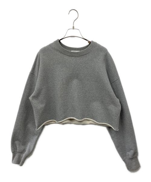 EVERYDAY I LIKE.（エヴリデイ アイ ライク）EVERYDAY I LIKE. (エヴリデイ アイ ライク) Cropped スウェット プルオーバー グレー サイズ:Freeの古着・服飾アイテム