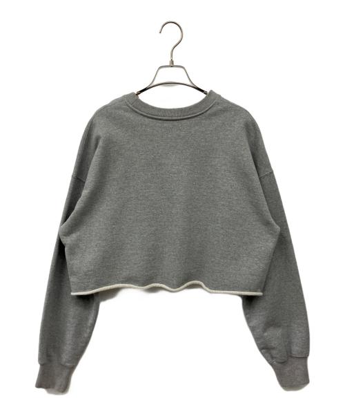 EVERYDAY I LIKE.（エヴリデイ アイ ライク）EVERYDAY I LIKE. (エヴリデイ アイ ライク) Cropped スウェット プルオーバー グレー サイズ:Freeの古着・服飾アイテム