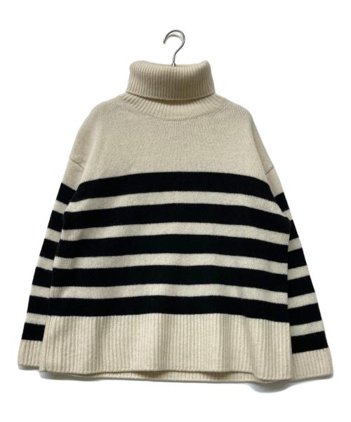 MUSE de Deuxieme Classe（ミューズ ドゥーズィエム クラス）MUSE de Deuxieme Classe (ミューズ ドゥーズィエム クラス) Wide border ニット アイボリー サイズ:Freeの古着・服飾アイテム