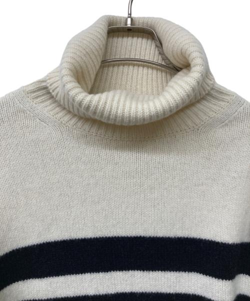 MUSE de Deuxieme Classe（ミューズ ドゥーズィエム クラス）MUSE de Deuxieme Classe (ミューズ ドゥーズィエム クラス) Wide border ニット アイボリー サイズ:Freeの古着・服飾アイテム