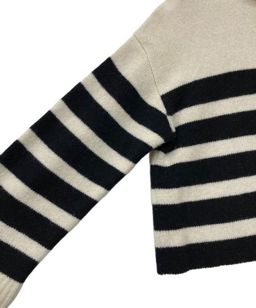 MUSE de Deuxieme Classe（ミューズ ドゥーズィエム クラス）MUSE de Deuxieme Classe (ミューズ ドゥーズィエム クラス) Wide border ニット アイボリー サイズ:Freeの古着・服飾アイテム